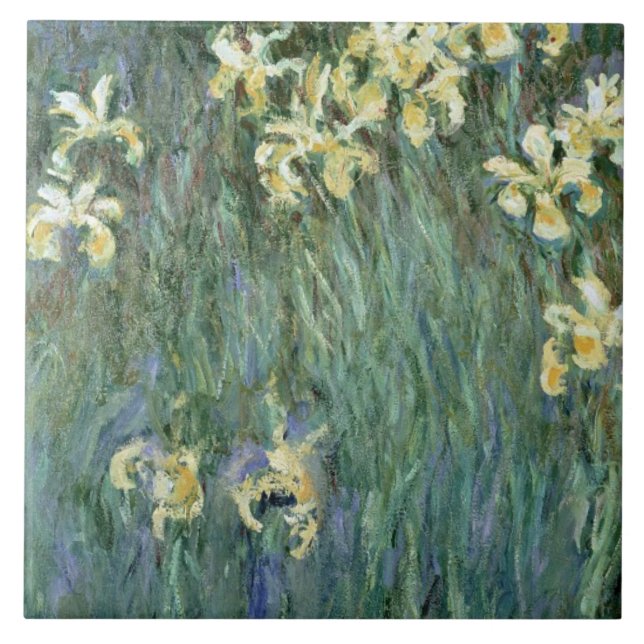 Carreau Claude Monet | les iris jaunes (Devant)