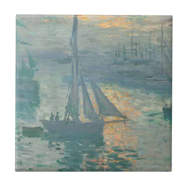 Carreau Claude Monet - Lever de soleil (Devant)