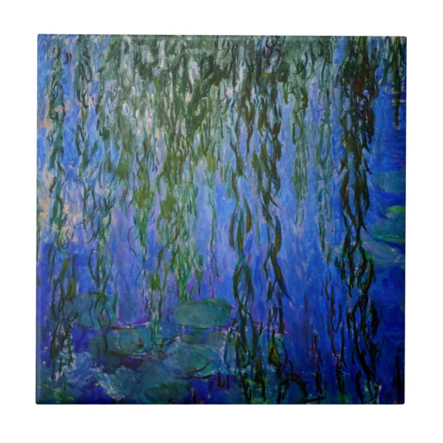 Carreau Claude Monet - Lys d'eau avec saule plumant (Devant)