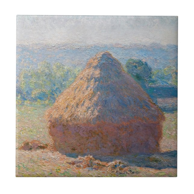 Carreau Claude Monet - Meules, fin de l'été (Devant)