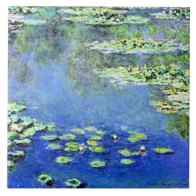 Carreau Claude Monet - Nymphéas, 1907, (Devant)