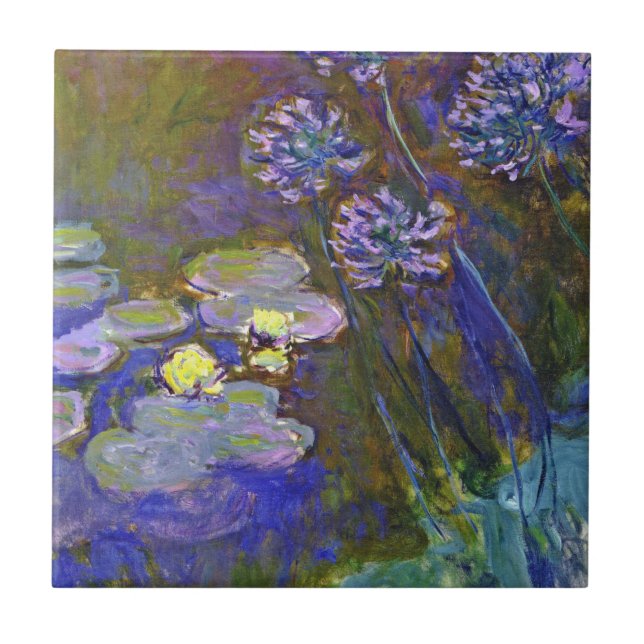 Carreau Claude Monet Nymphéas Agapanthes (Devant)