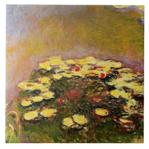 Carreau Claude Monet, Nymphéas (jaune),