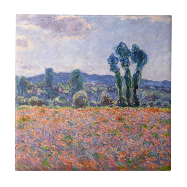 Carreau Claude Monet - Poppy Field 1890 (Giverny) (Devant)