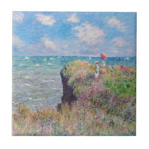 Carreau Claude Monet - Promenade Cliff à Pourville