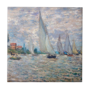 Carreau Claude Monet - Régate de bateaux à Argenteuil