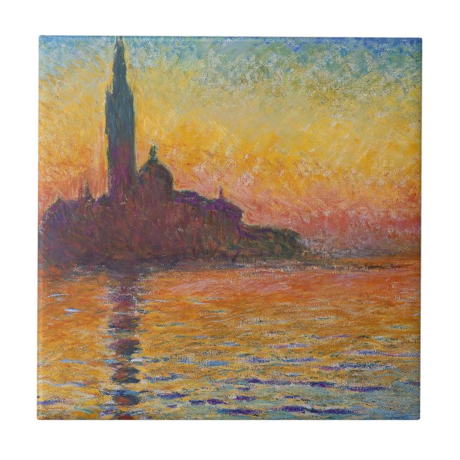 Carreau Claude Monet - San Giorgio Maggiore à Dusk (Devant)
