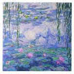 Carreau Claude Monet Water Lilie L'Art Impressionniste Fra<br><div class="desc">Claude Monet Water Lilies ArtWater Lilies (ou Nympheas) est une série d'environ 250 peintures à l'huile de l'impressionniste français Claude Monet. Les peintures représentent le jardin fleuri de Monet à Giverny.</div>