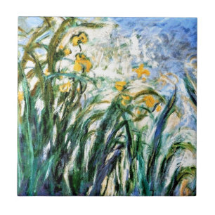 Carreau Claude Monet Yellow Irises et Malva 19