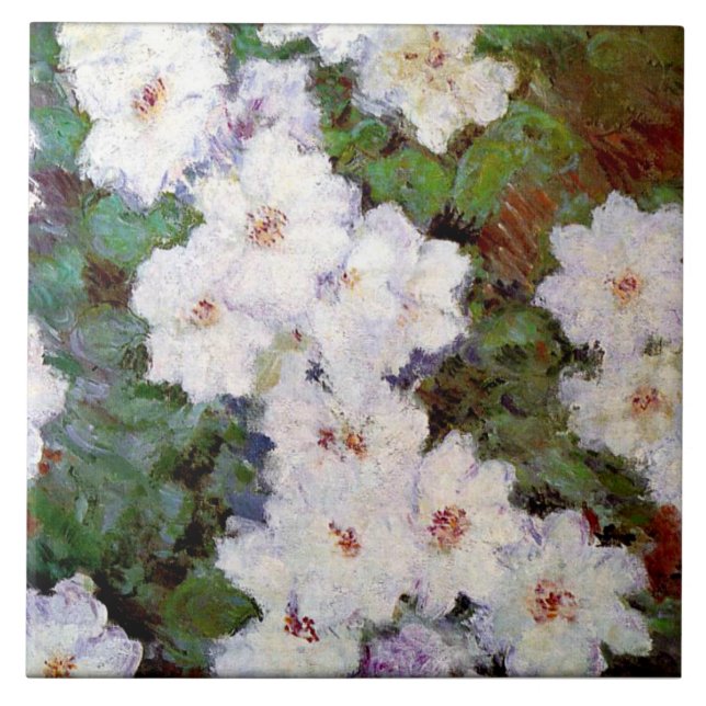 Carreau Clematis, 1887, tableau de Claude Monet, (Devant)