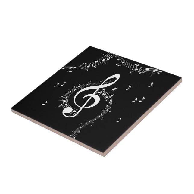 Carreau Climacic G Clef Music Black (Côté)
