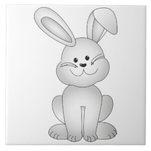 Carreau Clipart blanc de lapin