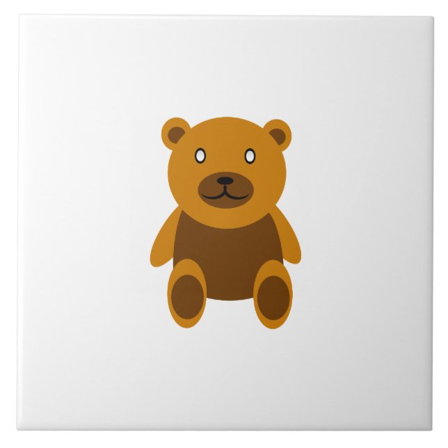 Carreau Clipart Brown d'ours de nounours (Devant)
