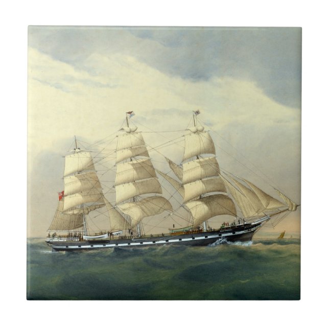 Carreau Clipper Ship The Helen Pembroke 1870 (Devant)