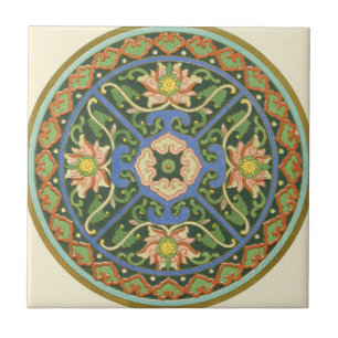 Carreau Cloisonne Chine Patter Asiatique Oriental
