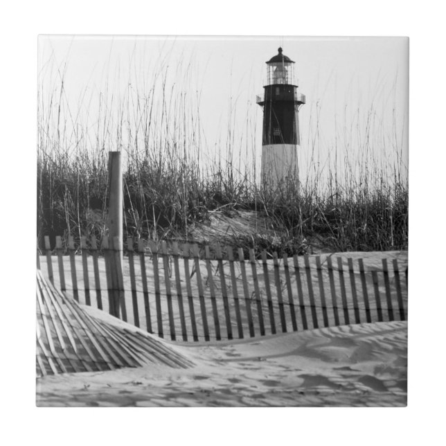 Carreau Clôtures de plage et phare (Devant)