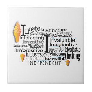 Carreau Cloud Word Adjectif commençant par la lettre I