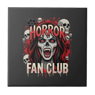 Carreau Club de fans de l'horreur d'Halloween Crâne de Vam