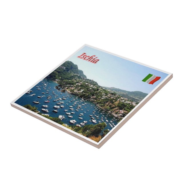 Carreau CMP062 ISCHIA, Port, Campanie, Italie, (Côté)