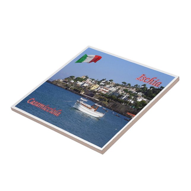 Carreau CMP087 ISCHIA, Casamicciola, Italie, (Côté)