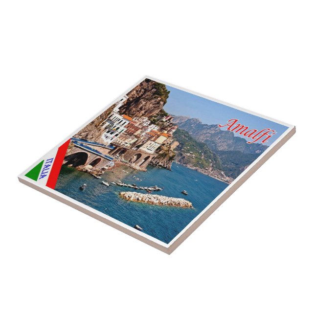 Carreau CMP139 AMALFI, Panorama, Italie, (Côté)