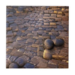 Carreau Cobblestones lever soleil pierres de soleil art gr