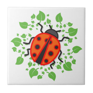 Carreau coccinelle rouge