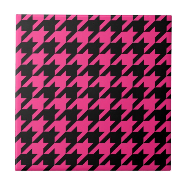 Carreau Coche de pied de chemise rose noir (Devant)