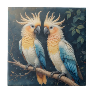 Carreau Cockatoo Parrot Couple