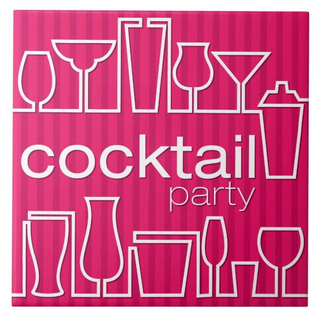 Carreau Cocktail rose (Devant)