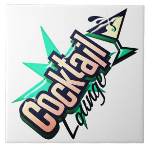 Carreau Cocktail salon martini rétro bar à liqueur vintage