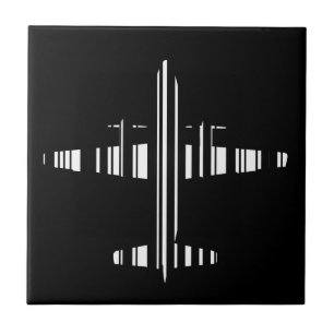 Carreau CODE BARRE AVION Motif de code-barres Jetstream De