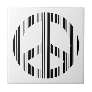 Carreau CODE BARRE SIGNE DE PAIX Motif de code-barres hipp