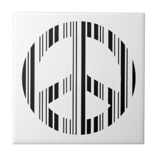 Carreau CODE BARRE SIGNE DE PAIX Motif de code-barres hipp