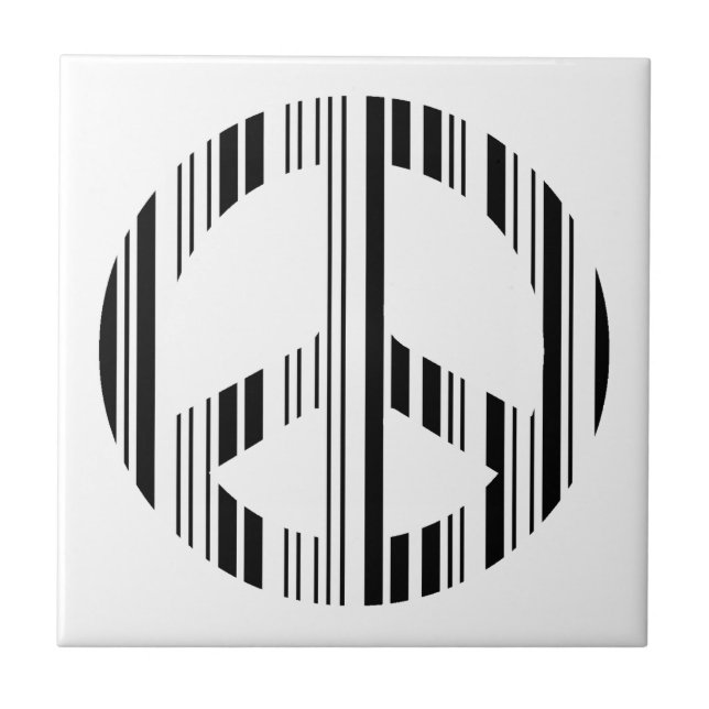 Carreau CODE BARRE SIGNE DE PAIX Motif de code-barres hipp (Devant)