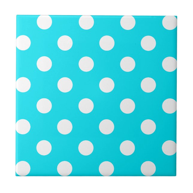 Carreau Code hexadécimal cyan pois 00E3F4 (Devant)
