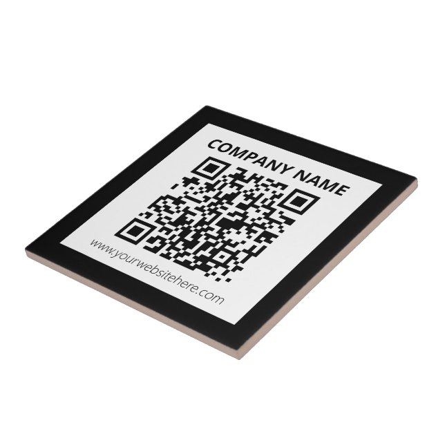 Carreau Code QR modifiable et conception simple personnali (Côté)