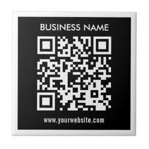 Carreau Code QR modifiable (généré instantanément) Noir