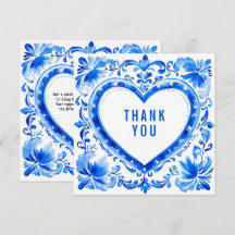 💙Carreau Cœur Azulejo Merci
