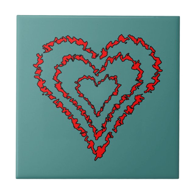 Carreau Coeur d'amour (Devant)