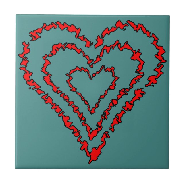 Carreau Coeur d'amour (Devant)