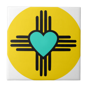 Carreau Coeur jaune de Zia