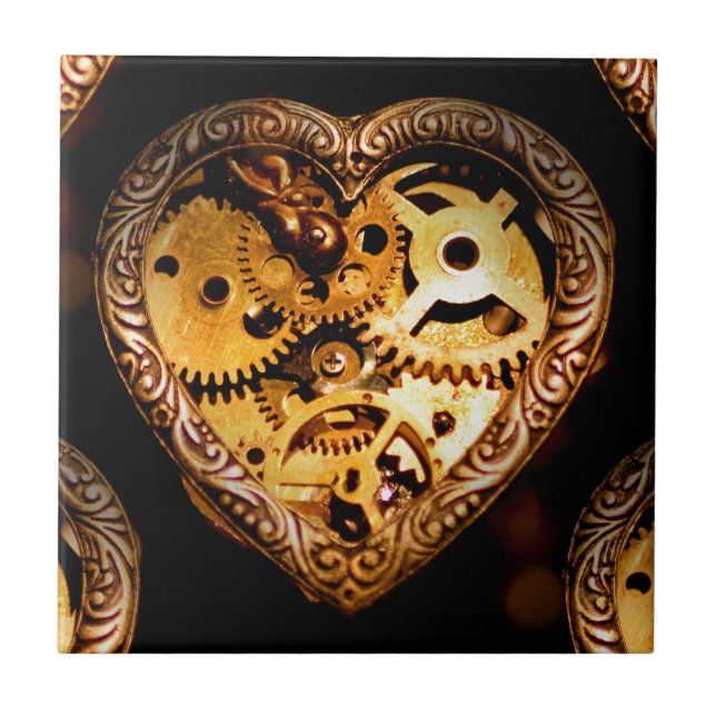 Carreau coeur steampunk (Devant)