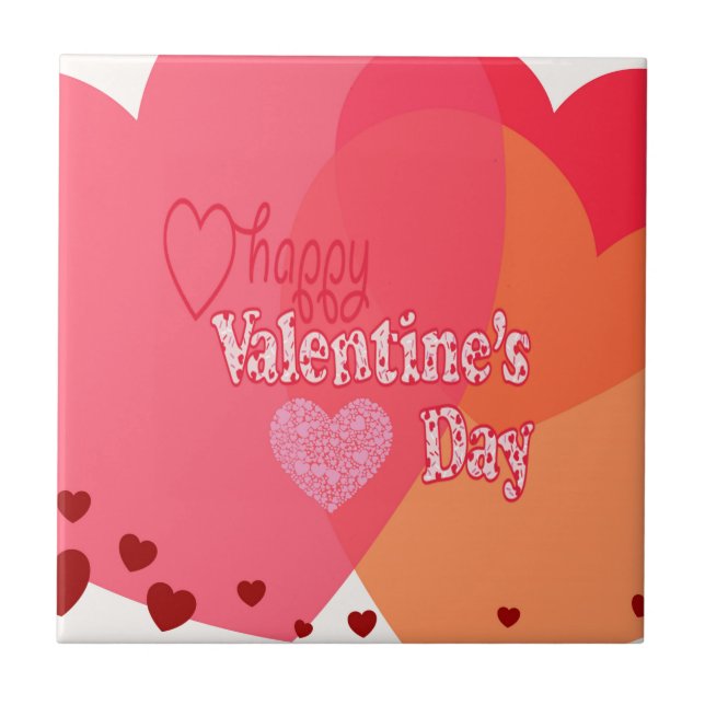 Carreau Coeurs de la Saint Valentin (Devant)
