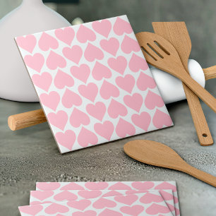 Carreau Coeurs roses Motif, Romantique, Amour
