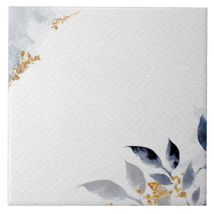 Carreau Coins décoratifs ardoise bleu et or