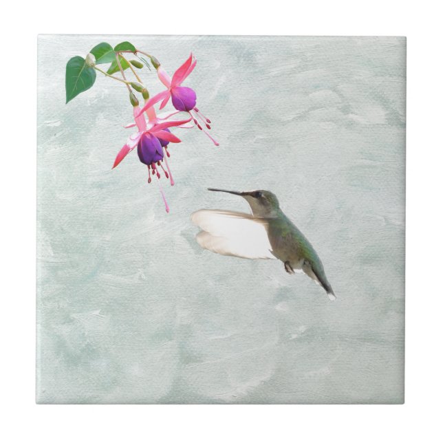 Carreau Colibri et Fuschia (Devant)