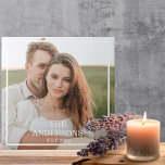 Carreau Collage de couple moderne photo et cadeau familial<br><div class="desc">Collage de couple moderne photo et cadeau familial minimal</div>