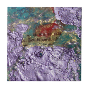 Carreau Collage de médias mixtes Abstraits de sourire