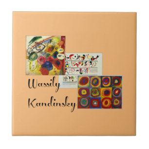 Carreau Collage d'oeuvres populaires Kandinsky